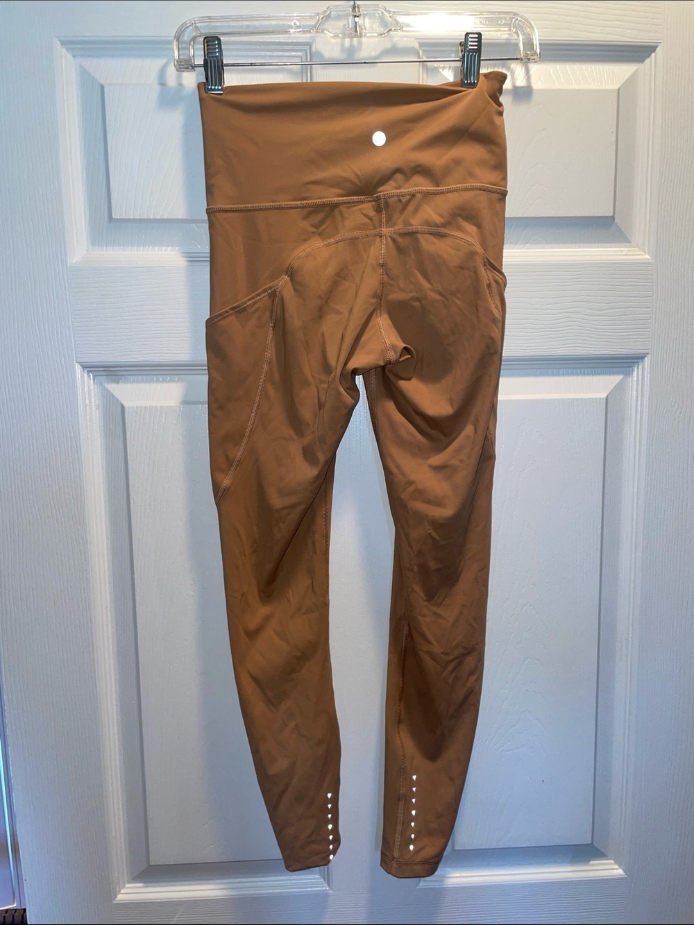 Women's High-Waist Active Leggings in Camel
